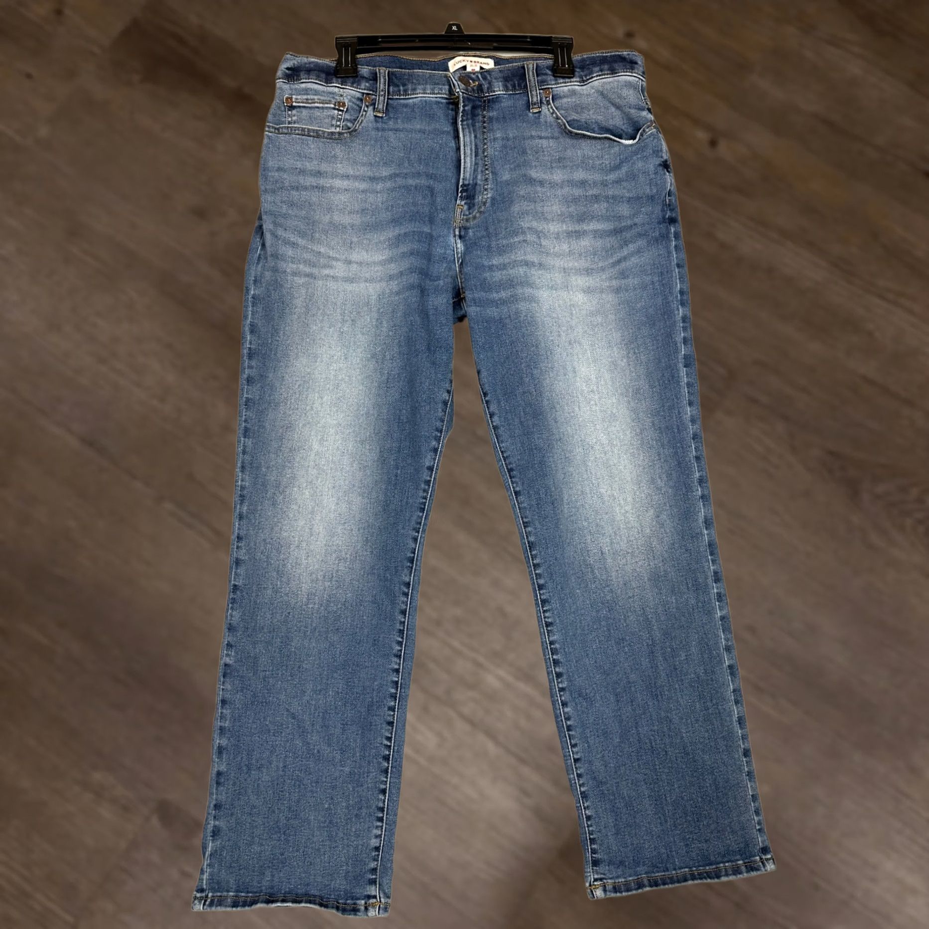 Lucky Brand Lucky Brand 221 Straight Jeans Mens 34x30 Blue Medium Wash Denim Pants Size US 34 / EU 50 - 1 Thumbnail