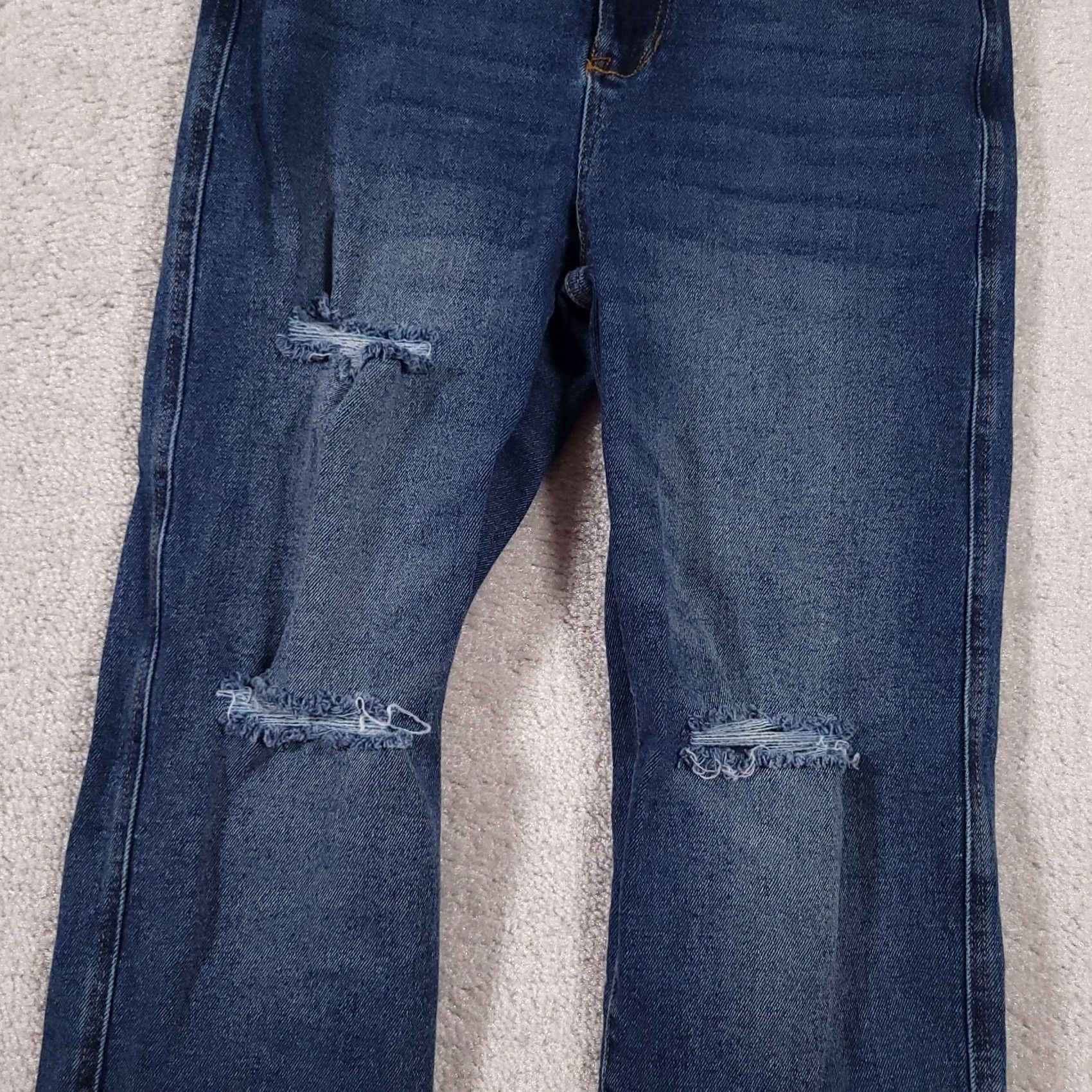 Vintage Celebrity Pink Regeneration Jeans Women’s 11/30 Med Wash Distressed Ankle Crop Jeans Women’s Size 32" / US 10 / IT 46 - 4 Thumbnail