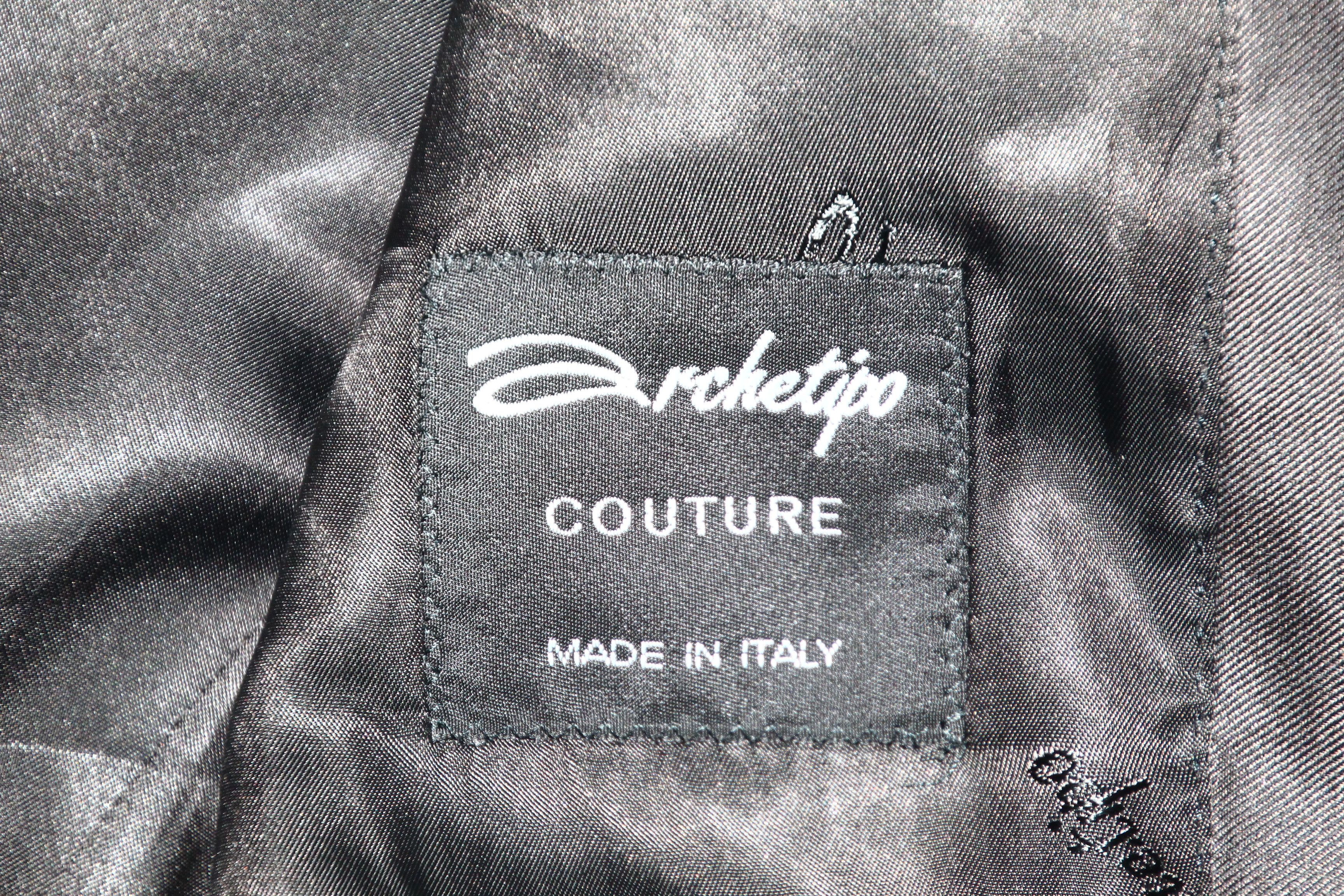 Carlo Pignatelli VTG🔥Archetipo Couture Satin Silk Wool Trench Coat Size US L / EU 52-54 / 3 - 4 Thumbnail