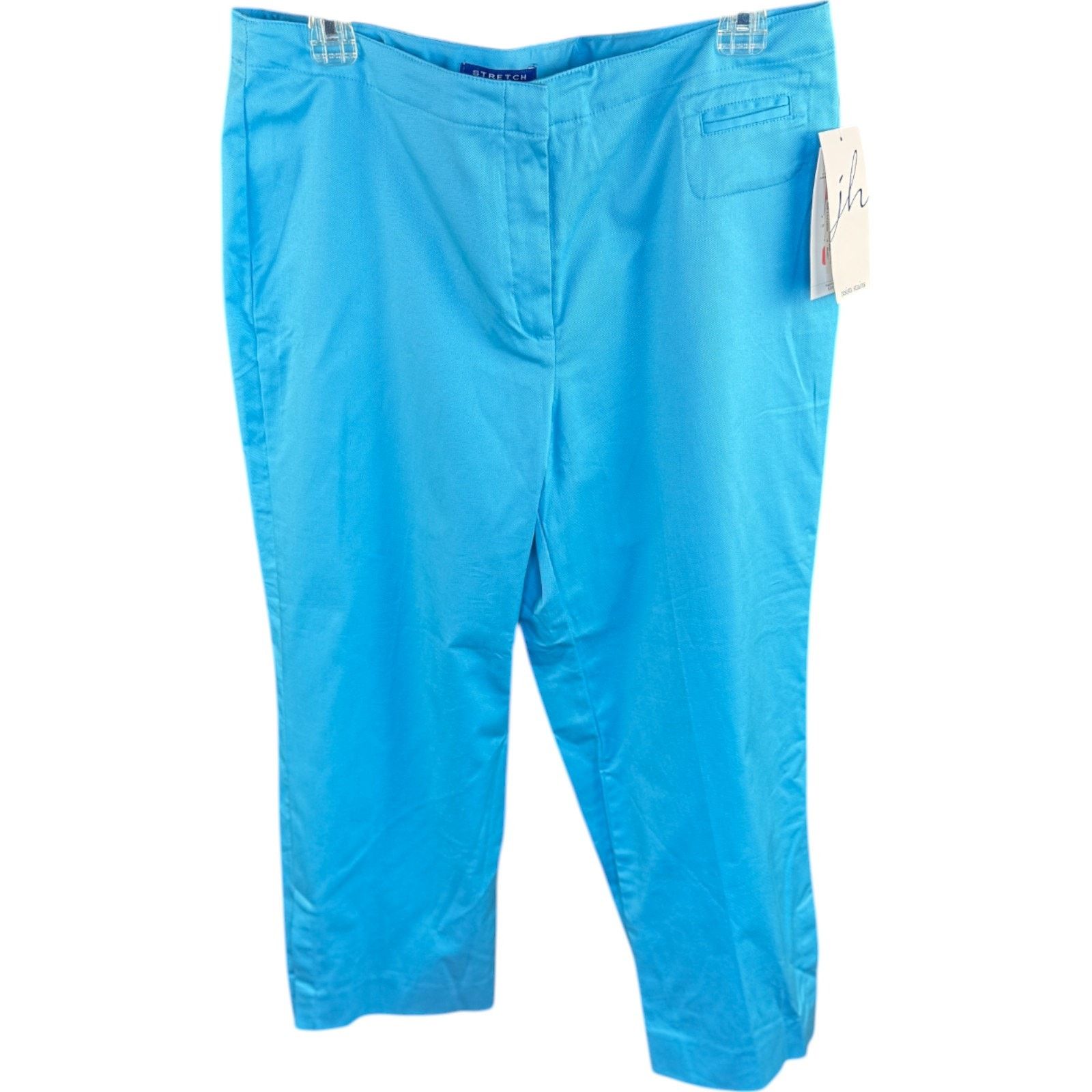 JH Collectibles JH Collectibles Stretch Pants Women’s 14 Blue Capris NWT Size 36" / US 14 / IT 50 - 1 Thumbnail