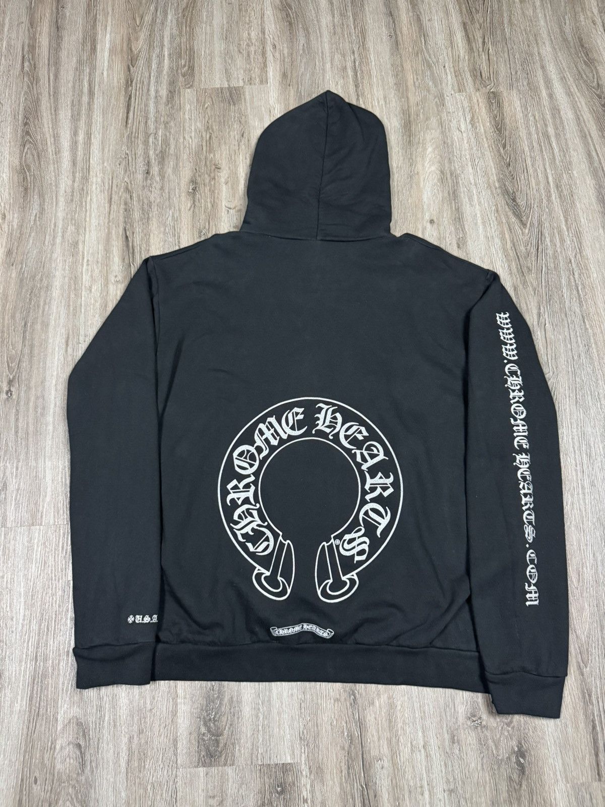 Chrome Hearts Chrome Hearts Silver Glitter Pullover Hoodie Size XL Size US XL / EU 56 / 4 - 2 Thumbnail