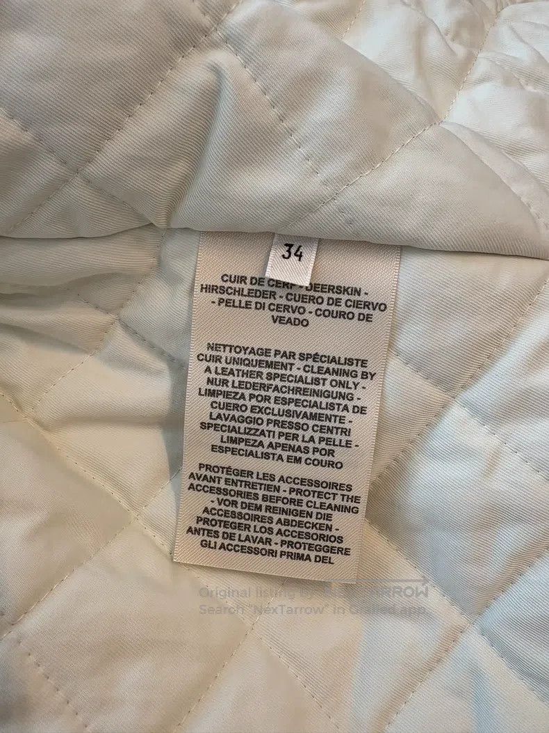Hermes Hermes White Leather Jacket Size XXS / US 00 / IT 34 - 6 Thumbnail