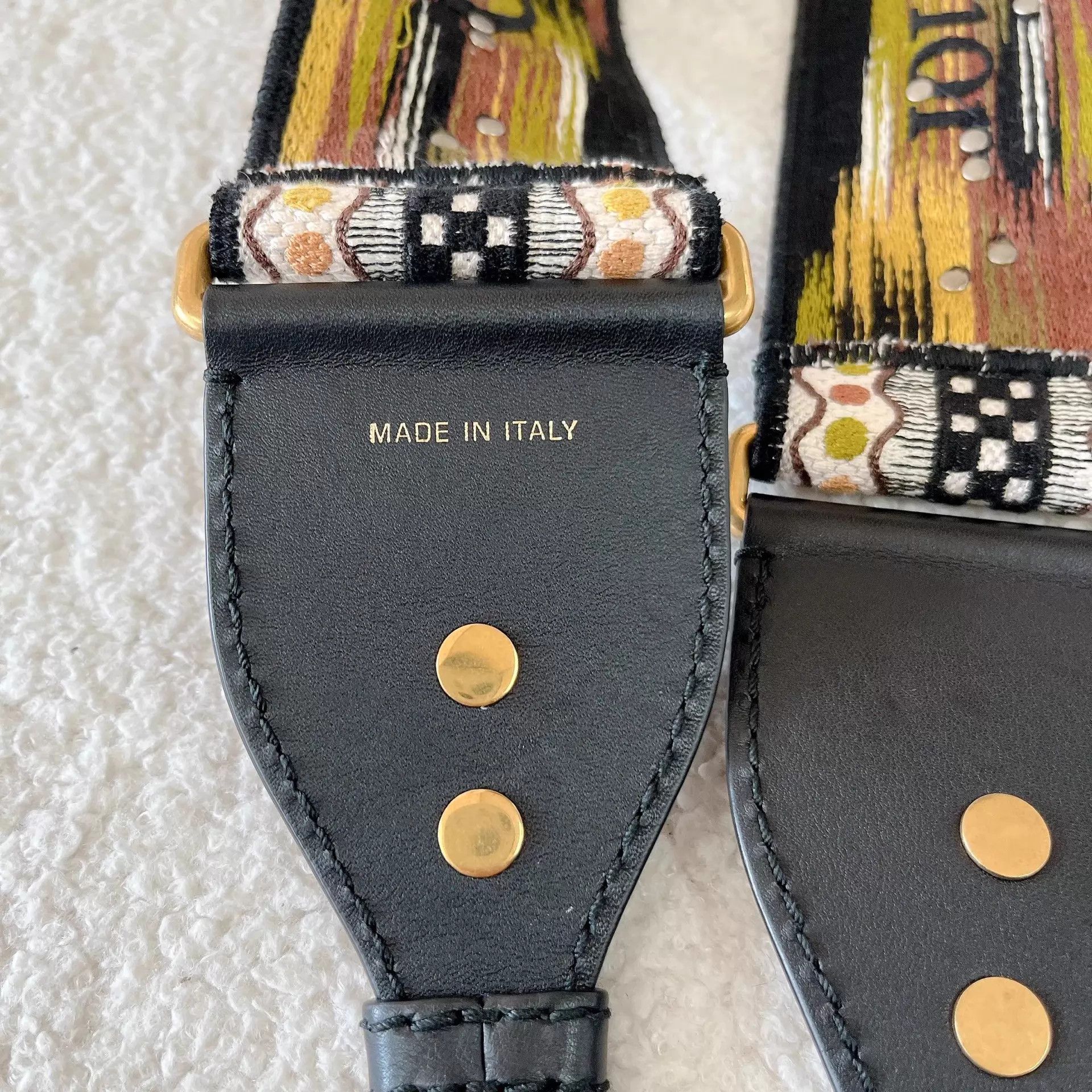 Dior Dior Ltd Ed Heavy Embroidered Wide Strap Pre-Owned Size ONE SIZE - 4 Thumbnail