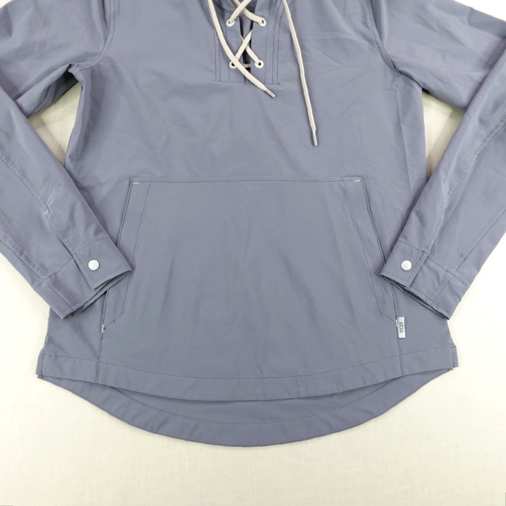 Vintage STIO Hoodie Women’s Small Blue CFS Sun Pullover Windbreaker Jacket Lace Outdoors Size S / US 4 / IT 40 - 3 Thumbnail