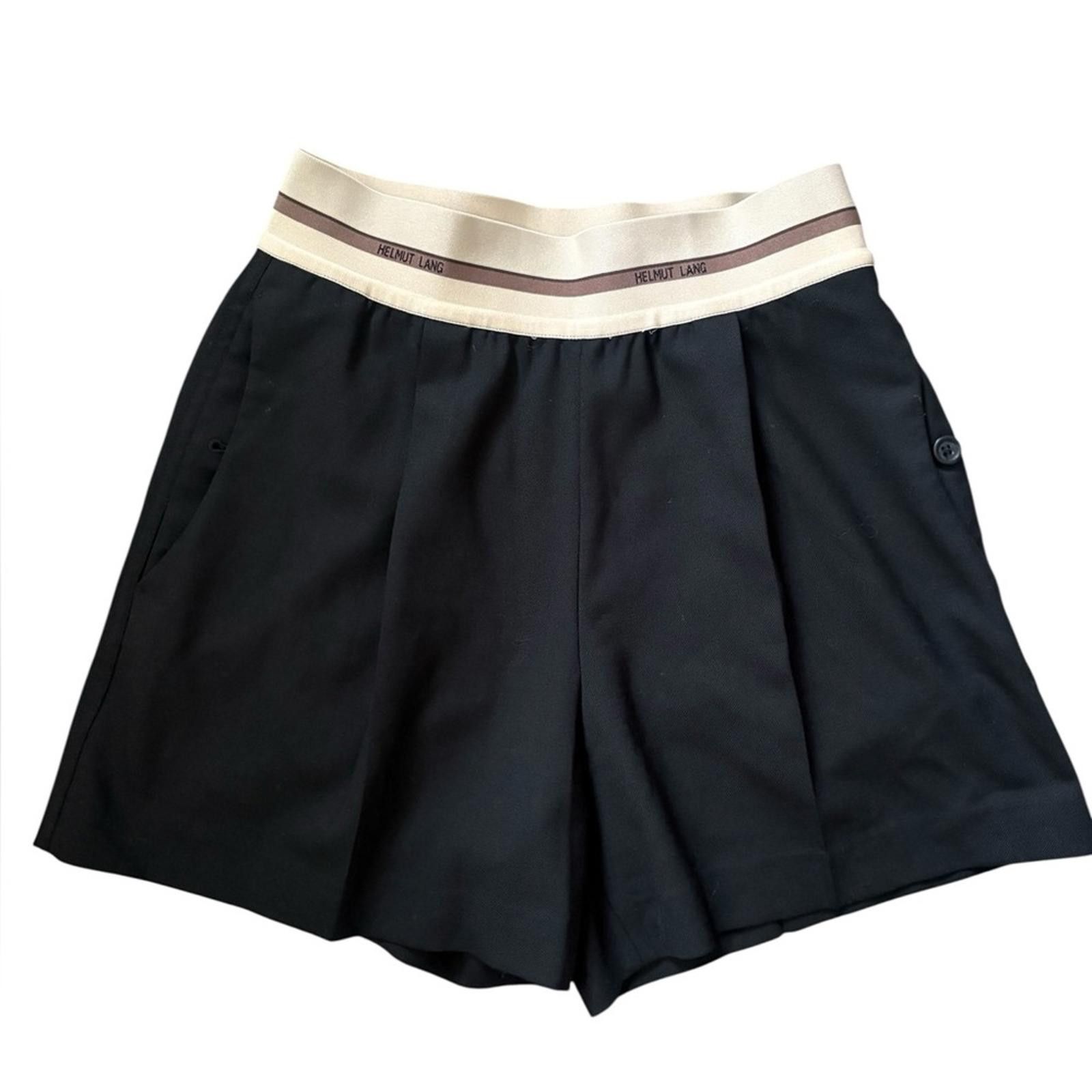 Helmut Lang Helmut Lang Black Pull On Shorts Size Black Size 0 Size 25" / US 0 / IT 36 - 5 Thumbnail