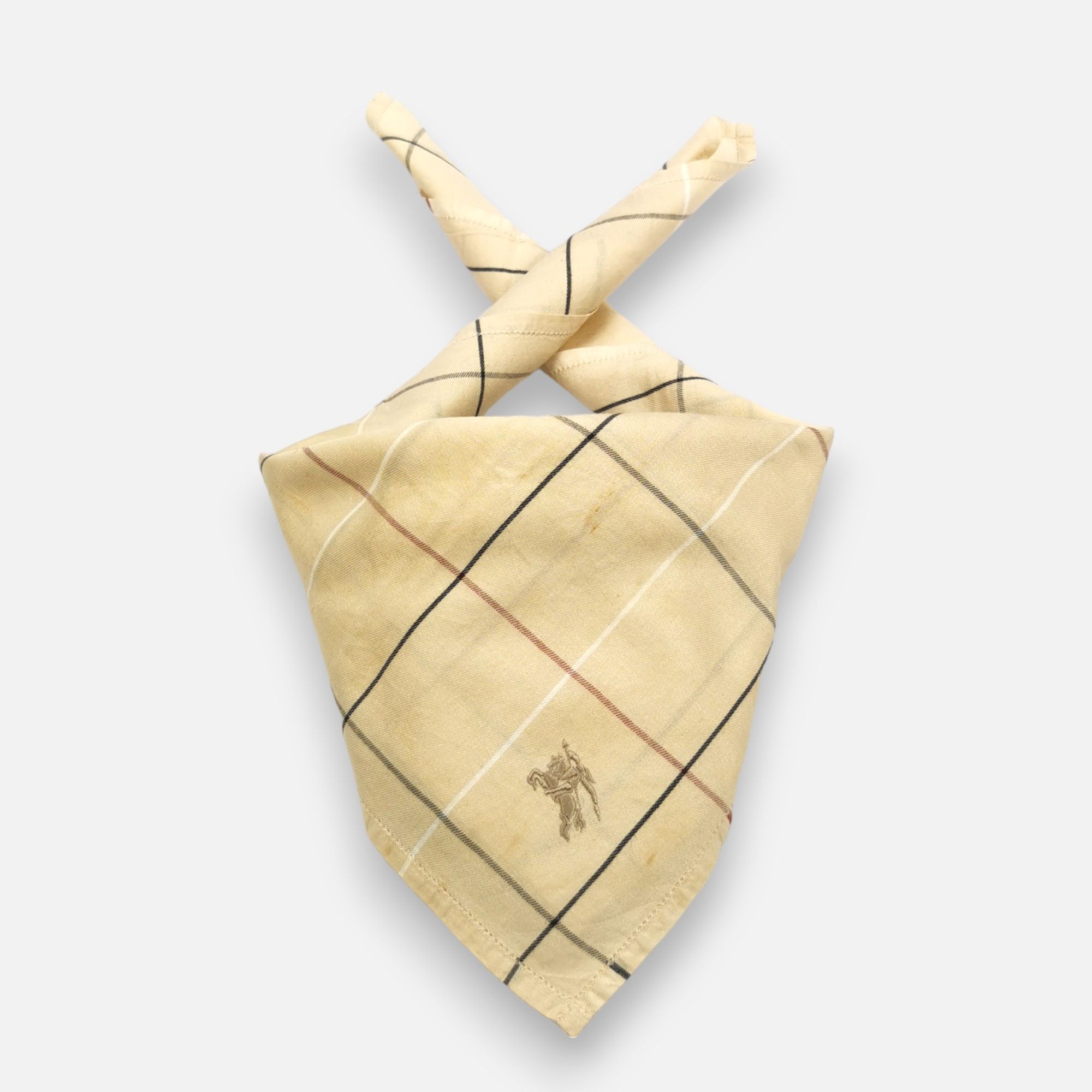 Burberry Vintage Burberry Handkerchief Pocket Square Bandana Size ONE SIZE - 1 Thumbnail