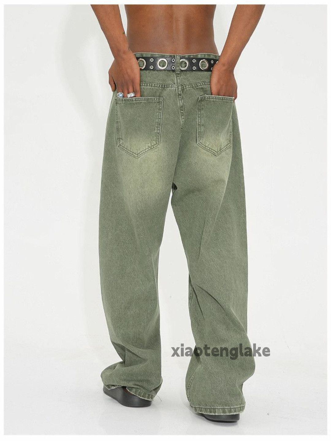 Jean Washed faded cleanfit yuppie y2k loose baggy jeans Size US 33 - 4 Thumbnail