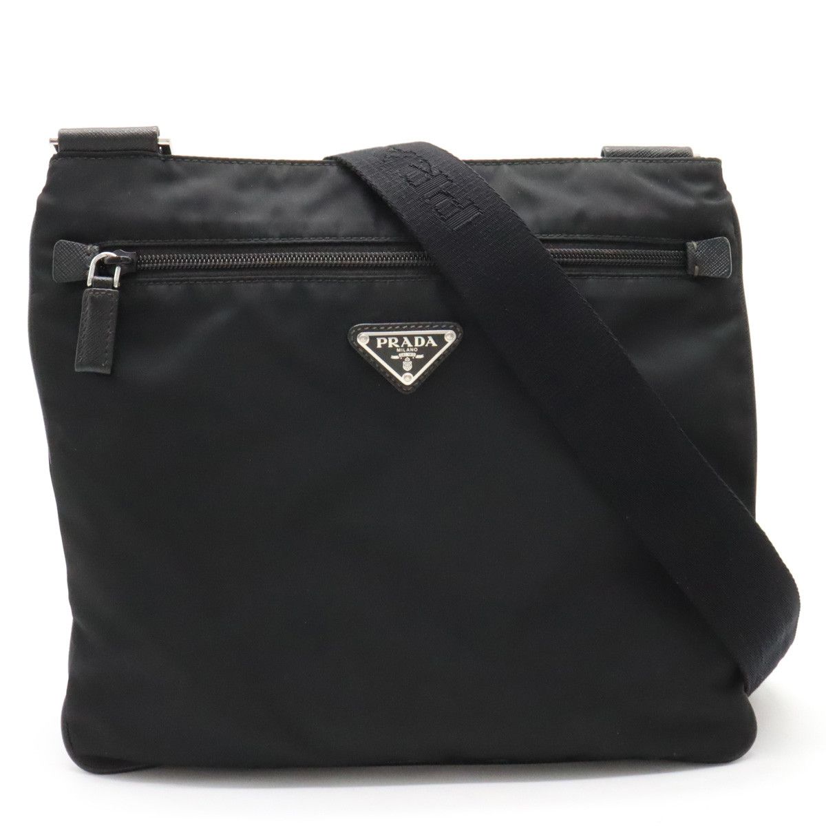 Prada Prada Prada Nylon/Leather Shoulder Bag VA0563 Canvas Crossbody Bag VA0563 in Very Good Condition Size ONE SIZE - 1 Thumbnail