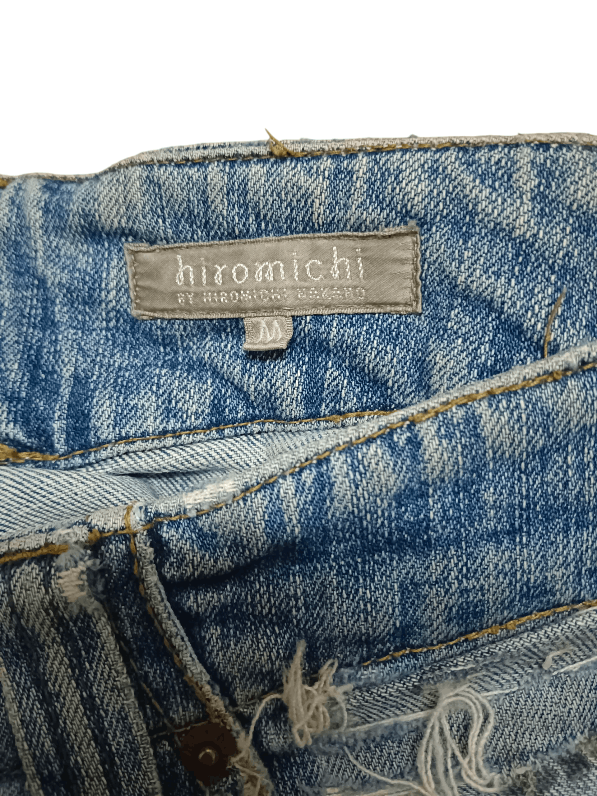 Hiroshi Fujiwara Hiromichi Nakano Distressed Panel Denim Size US 32 / EU 48 - 7 Thumbnail