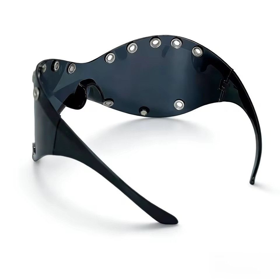 Other Streetwear Rivets Metal Y2k Punk Unisex Sunglasses Size ONE SIZE - 4 Thumbnail