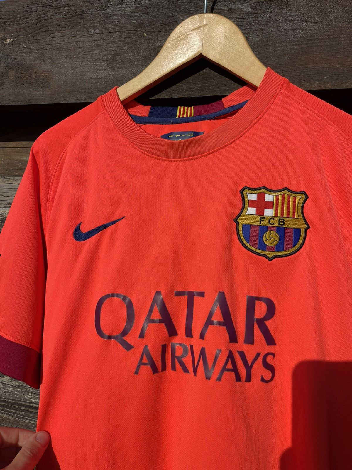 Nike 2014 Nike Barcelona Acid Soccer Jersey Vintage Size US L / EU 52-54 / 3 - 7 Thumbnail