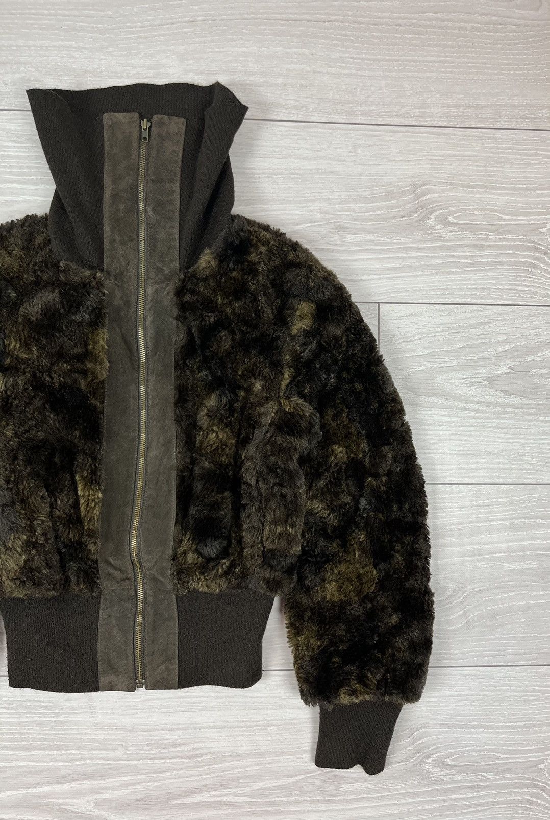 If Six Was Nine If Six Was Nine Avante Garde Cropped Fur Brown Jacket Size M / US 6-8 / IT 42-44 - 2 Thumbnail