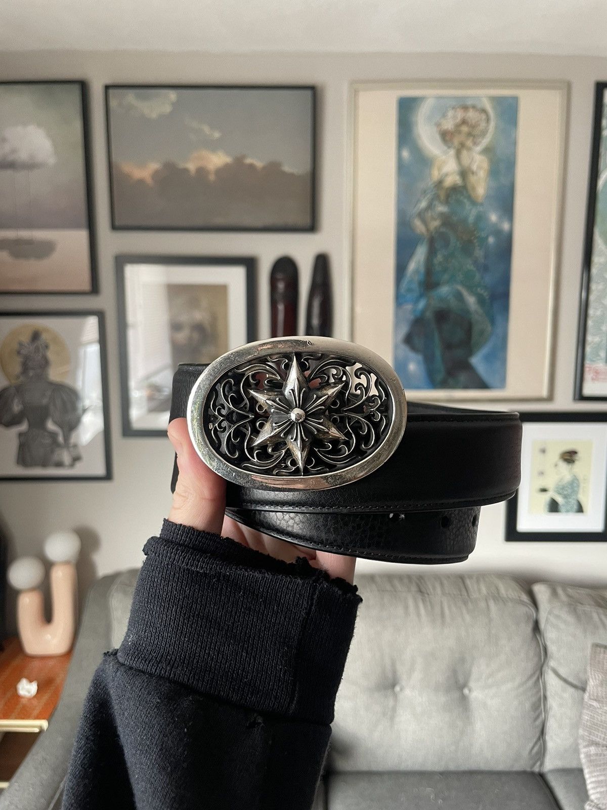 Chrome Hearts Chrome Hearts Oval Star Belt | Grailed