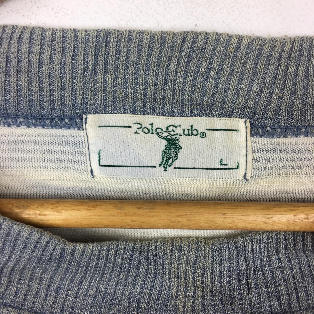 Beverly Hills Polo Club Vtg POLO CLUB Big Pony Striped Sweatshirt Sweater Jumper Size US L / EU 52-54 / 3 - 3 Thumbnail