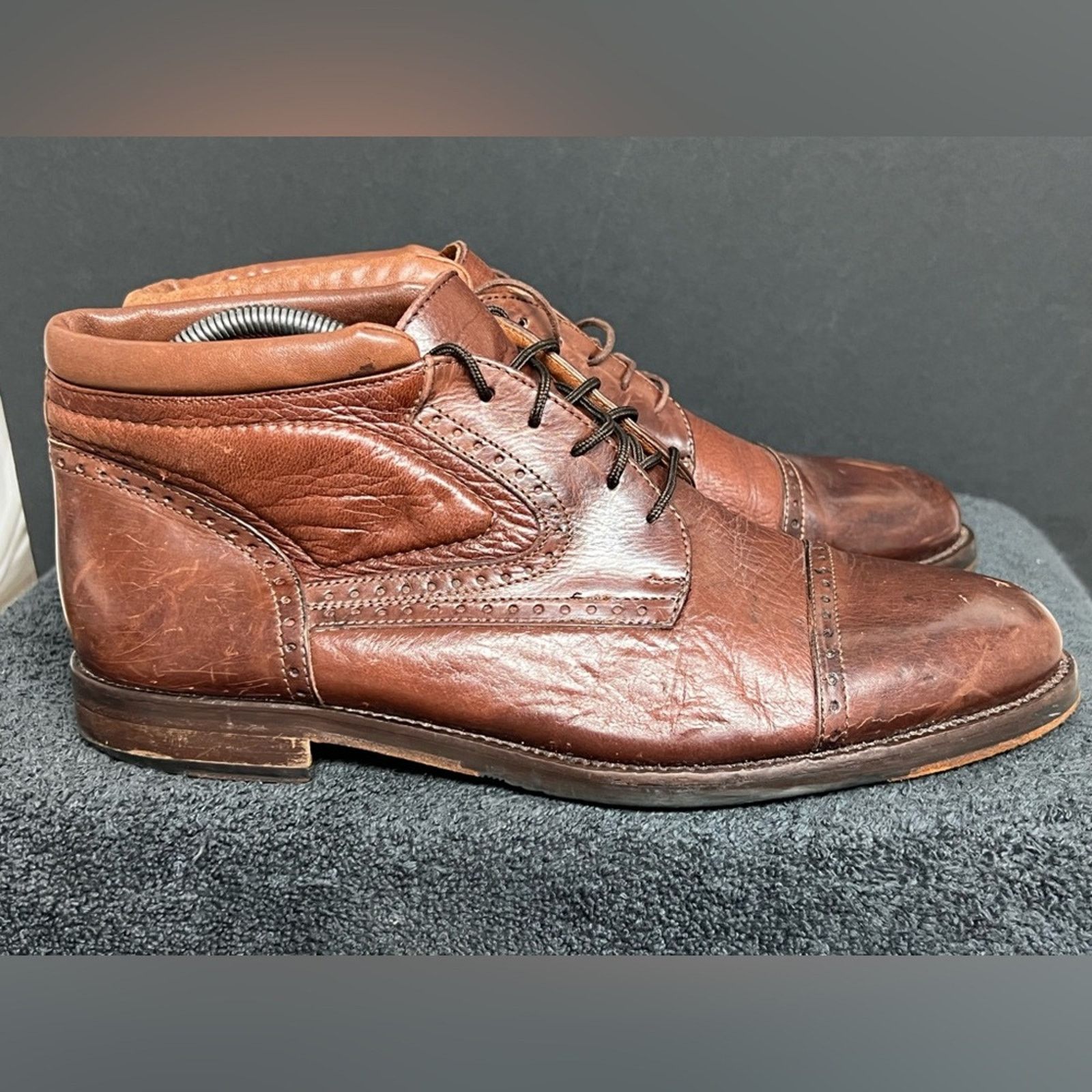 Johnston & Murphy $225 Johnston & Murphy Domani Men's Chukka Deerskin Boots 9 Size US 9 / EU 42 - 2 Thumbnail