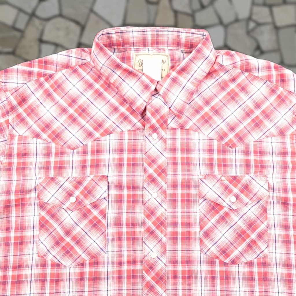Wrangler Wrangler Shirt Mens 2XL Red Plaid Western Pearl Snap Frontier Rodeo Ranch Cowboy Shirt Size US XXL / EU 58 / 5 - 1 Thumbnail