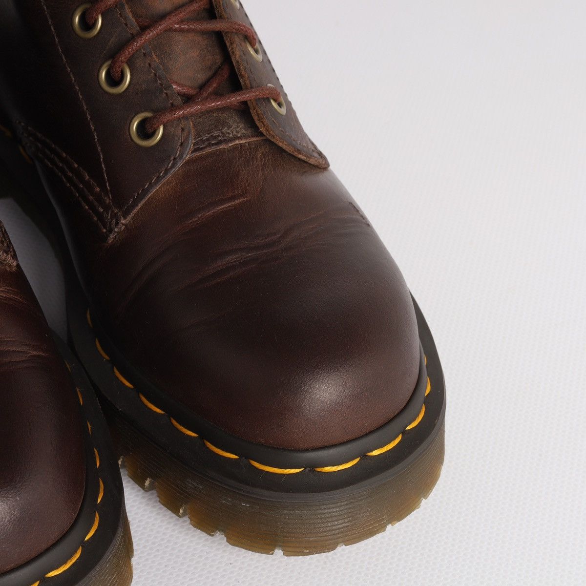 Dr. Martens Dr Martens 1460 Bex Brown Leather Boots Shoes Size US 7 / IT 37 - 5 Thumbnail