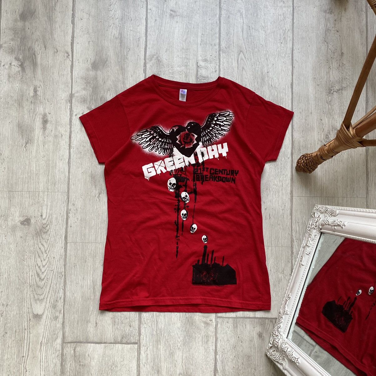 Affliction 💀 Vintage 00s Green Day Rock Band tee Y2K Size M / US 6-8 / IT 42-44 - 1 Thumbnail