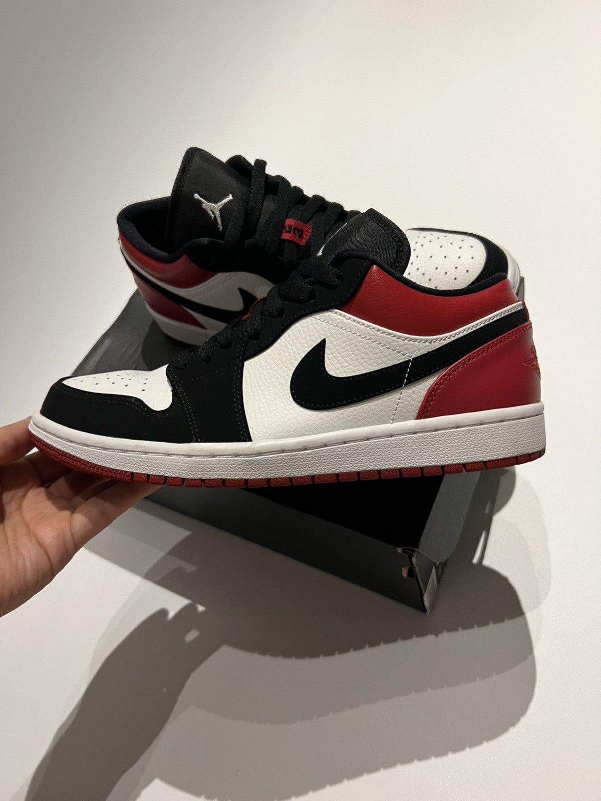 Nike Air Jordan 1 Low “Gym Red” Black Toe Low Sneakers Size US 8 / EU 41 - 1 Thumbnail