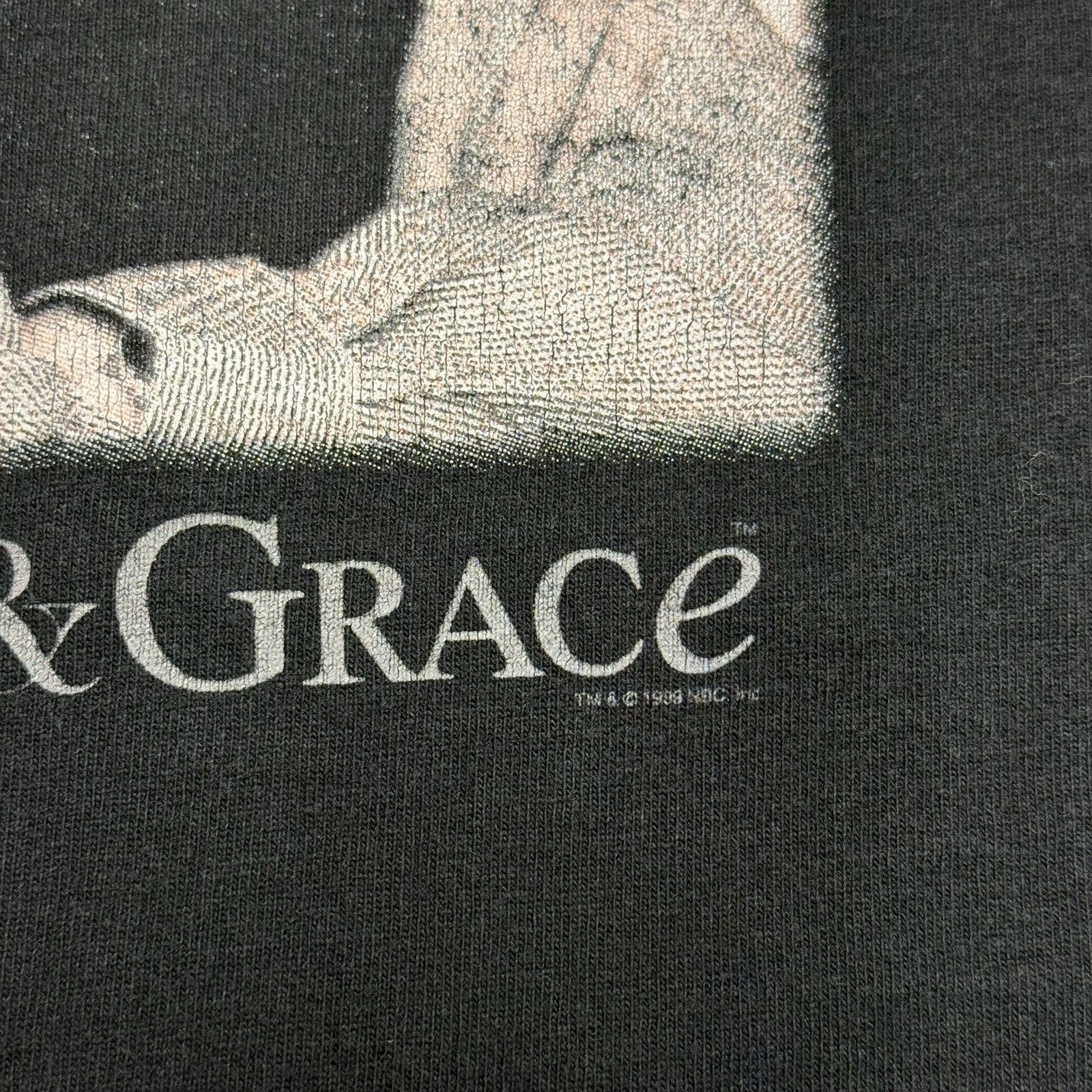 Vintage Vintage 90s Will & Grace TV Show Shirt Black Sleeveless Cut Size US XL / EU 56 / 4 - 6 Thumbnail