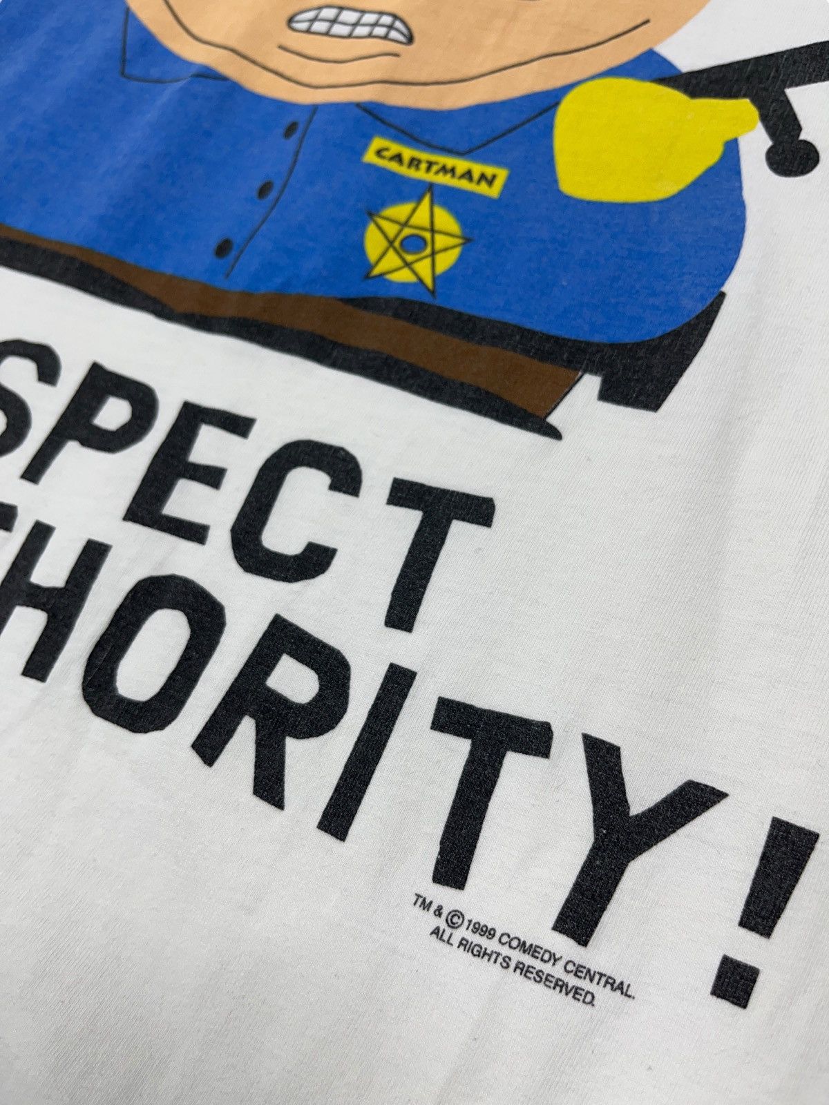 Cartoon Network Vintage 1999 South Park Cartman Respect My Authority T-shirt Size US XL / EU 56 / 4 - 3 Thumbnail
