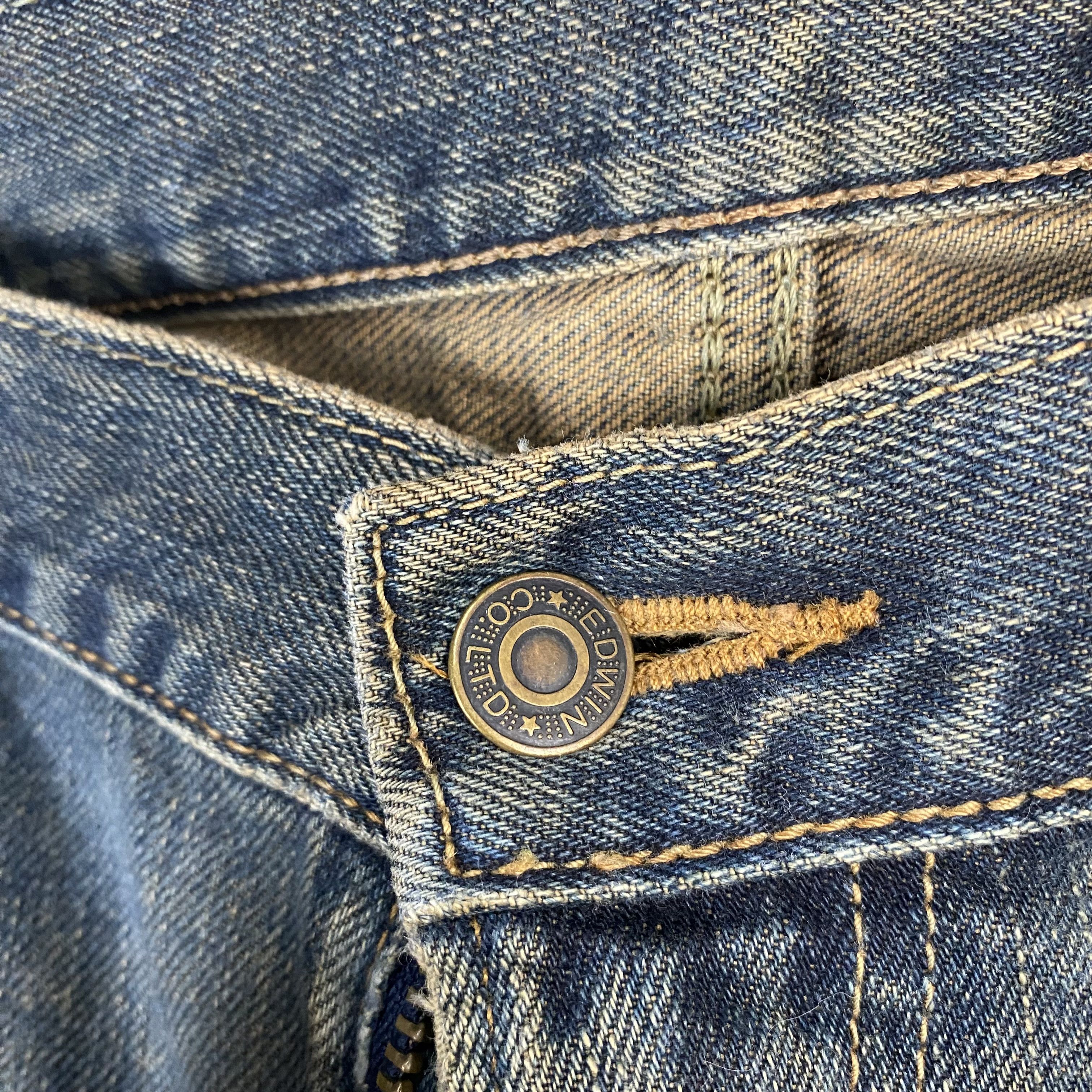 Edwin Edwin vintage Blue Denim Pants #7591 Size US 35 - 9 Thumbnail