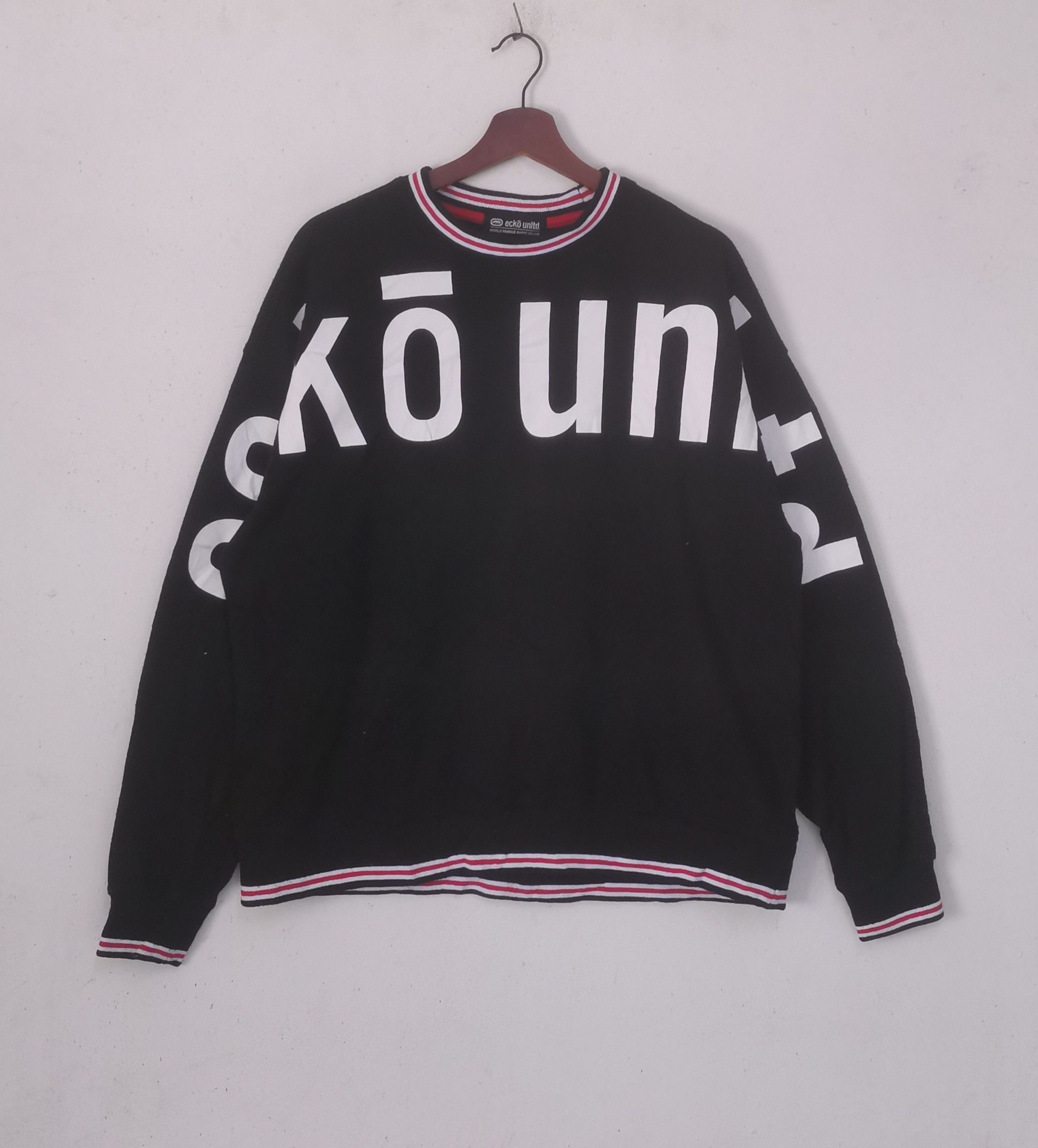 Ecko Unltd. × Vintage Rare Ecko unltd sweatshirt black colour Size US M / EU 48-50 / 2 - 1 Thumbnail