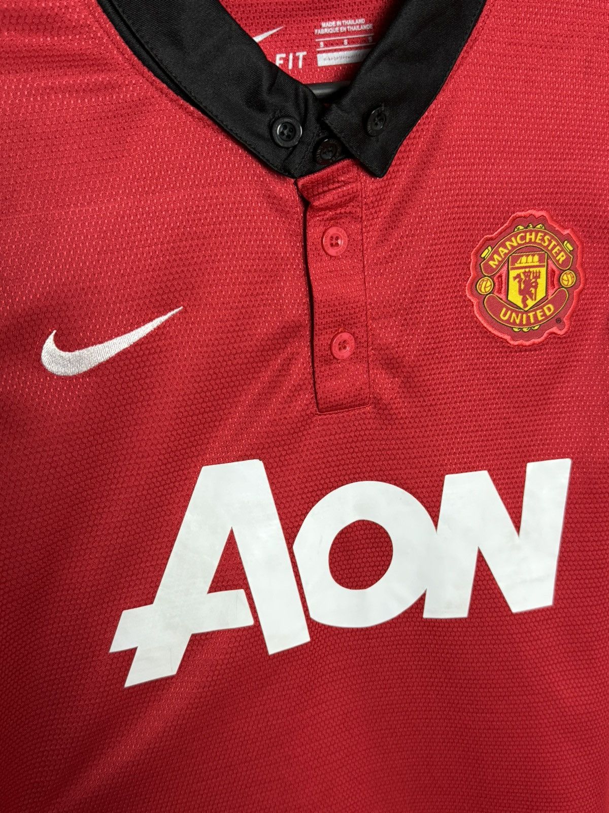 Nike Manchester United 13/14 Football Soccer Jersey Size S / US 4 / IT 40 - 3 Thumbnail