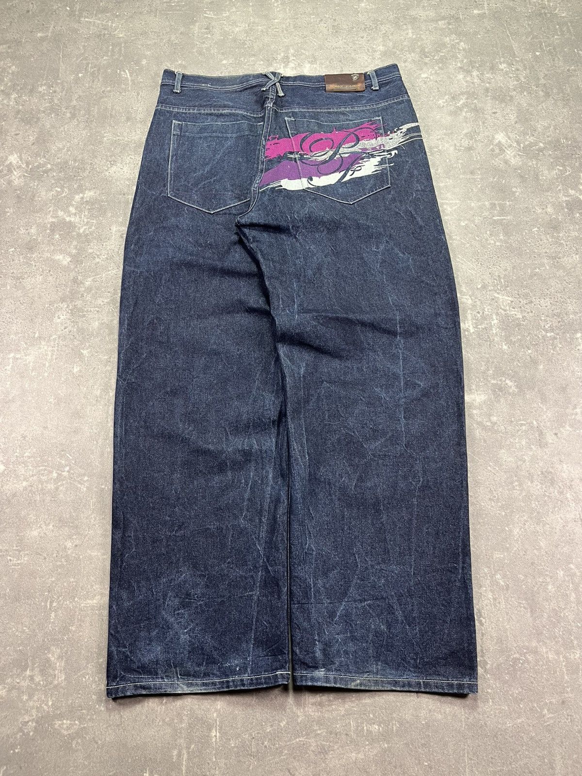 Phat Farm 2000s Y2K Phat Farm Washed Heavy Mega Baggy Denim Jeans 40 Size US 40 / EU 56 - 1 Thumbnail