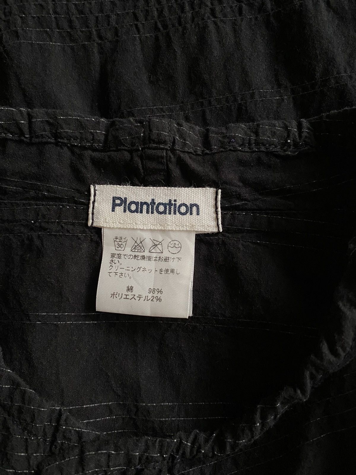 Issey Miyake Plantation Black Ruched Long-Sleeve Blouse Size M / US 6-8 / IT 42-44 - 6 Thumbnail