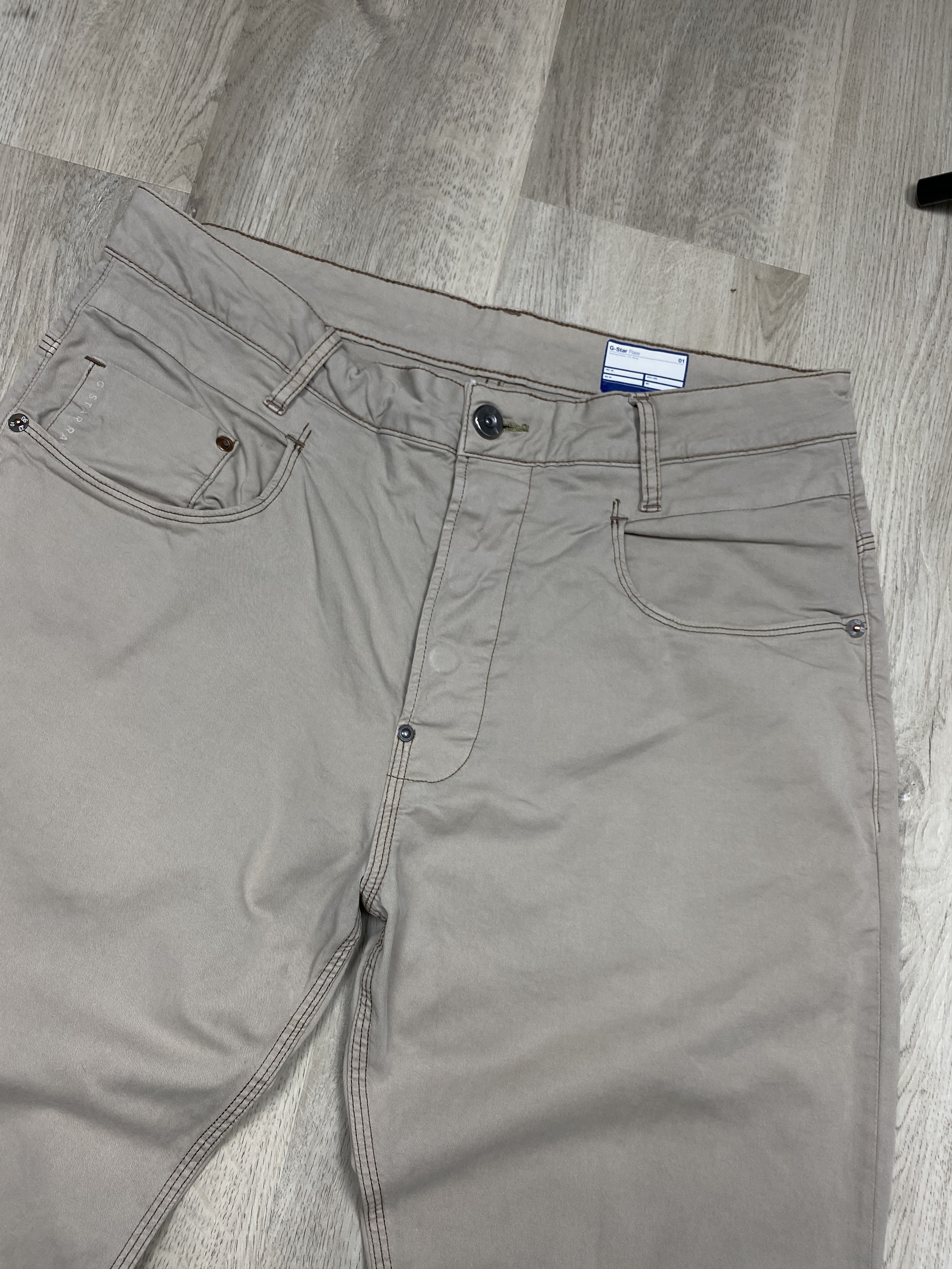 G-Star G Star Raw Vintage Mens New Radar Tapered Chino Pants Y2K Size US 33 - 6 Thumbnail
