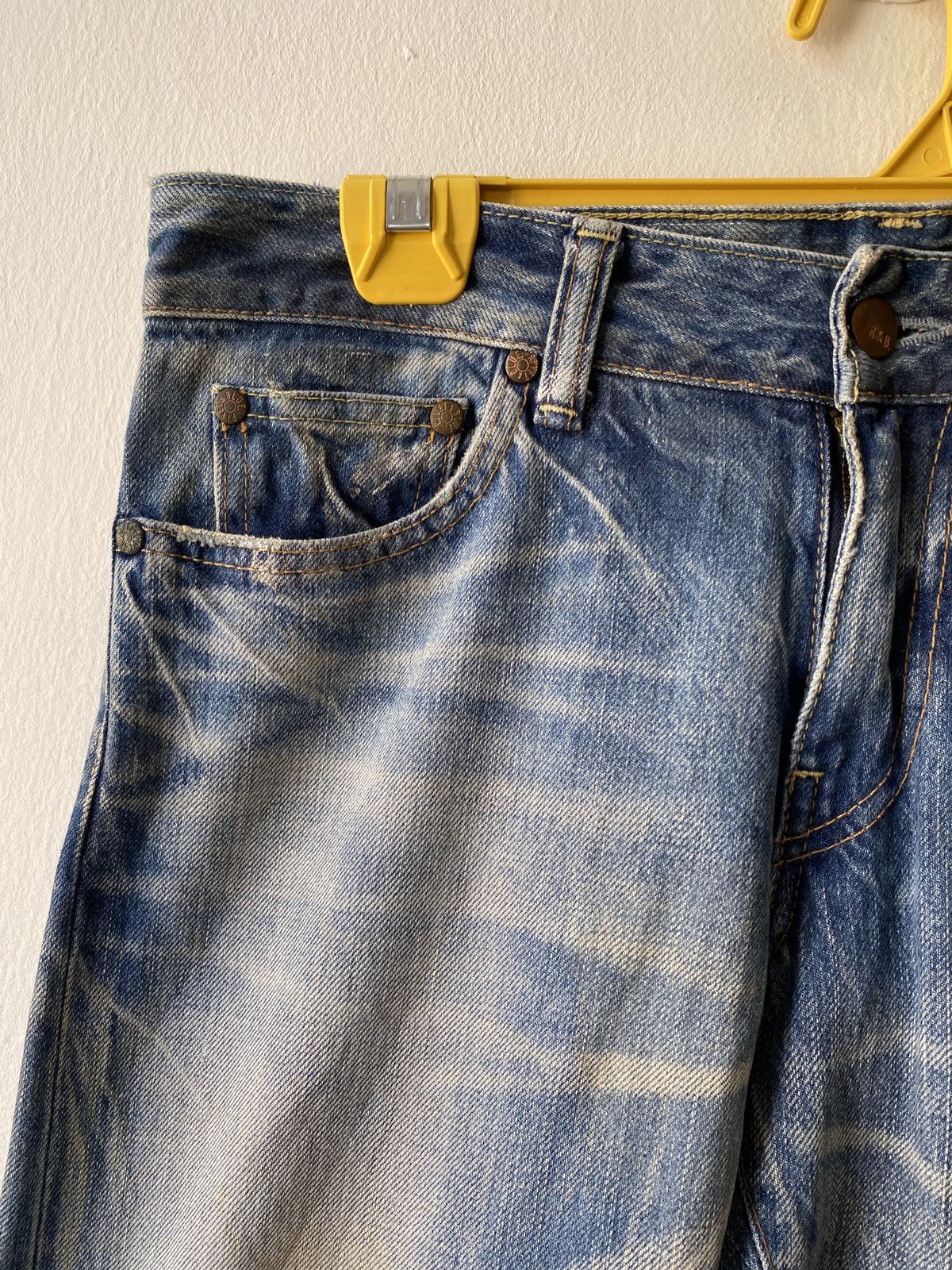 Japanese Brand Japanese Brand Rivet & Blue Flare Distressed Denim Size US 30 / EU 46 - 8 Thumbnail