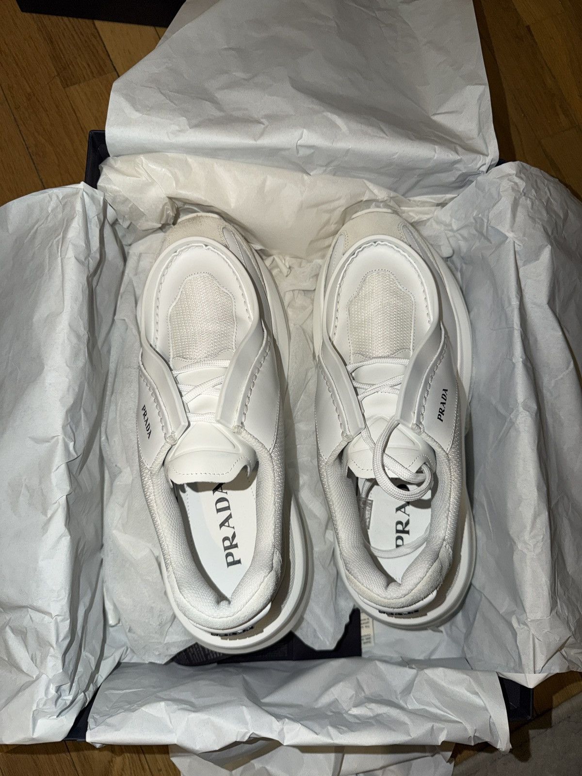 Prada Prada Systeme Leather Sneaker Size US 8 / EU 41 - 11 Thumbnail