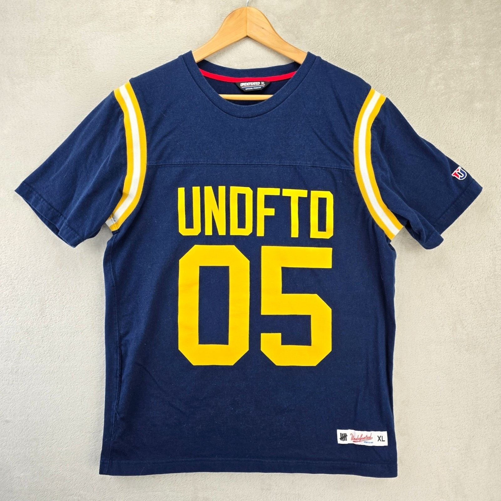 Undefeated Undefeated Navy Gridiron Shirt XL Jersey UNDFTD 05 Football Size US XL / EU 56 / 4 - 1 Thumbnail