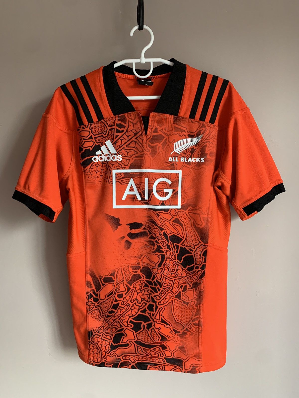 Adidas New Zealand All Blacks Rugby Union Shirt Adidas Jersey Sz M Size US M / EU 48-50 / 2 - 1 Thumbnail