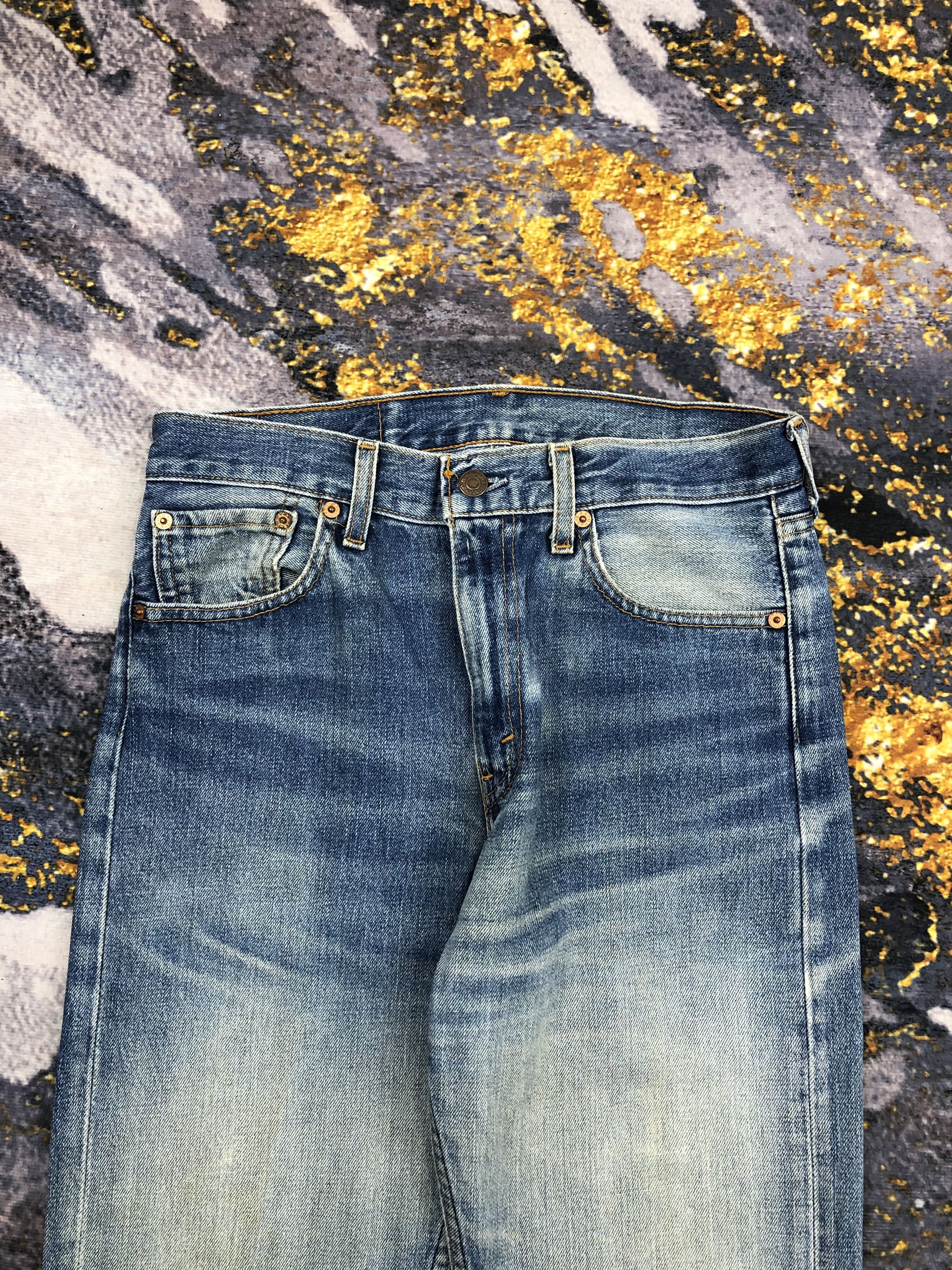 Levi's Vintage Levis 505 Faded Blue Jeans DPP0135 Size US 29 - 2 Thumbnail