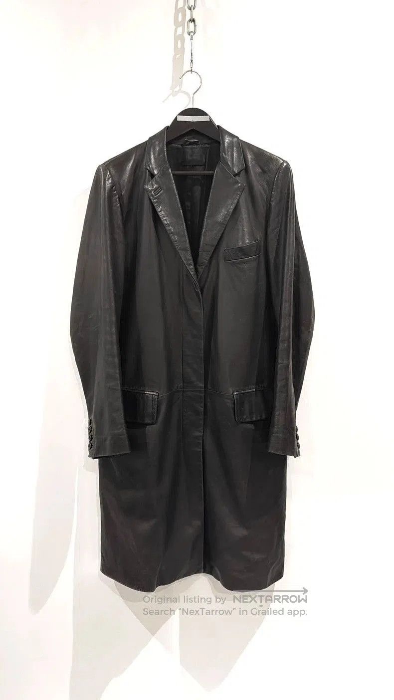 Helmut Lang Helmut Lang 04 Dragon Fly Leather Coat. Size US L / EU 52-54 / 3 - 1 Thumbnail