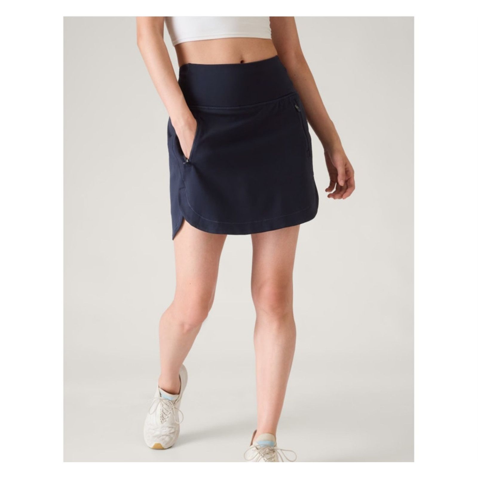 Athleta Athleta Soho Skort Black Mini Tennis Athletic Skirt , 6 tall Size 28" / US 6 / IT 42 - 2 Thumbnail