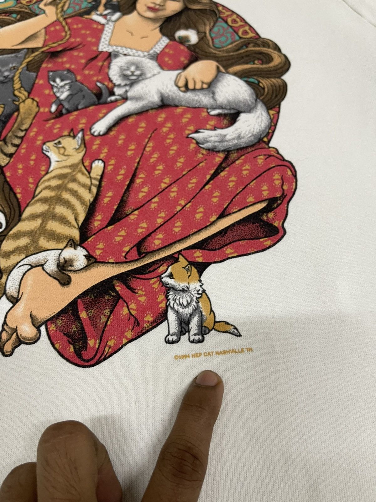 Cartoon Network VINTAGE 1994 THE CAT LADY CARTOON RARE SWEATSHIRT Size US XL / EU 56 / 4 - 6 Thumbnail