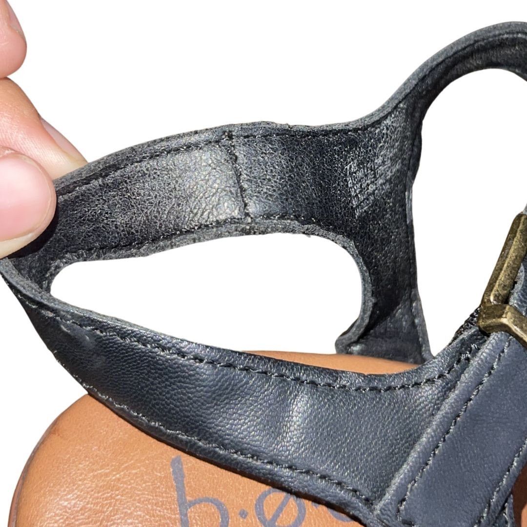 Born BOC by Born Gigi Platform Block Heeled Sandals Woven Retro Size US 7.5 / IT 37.5 - 6 Thumbnail