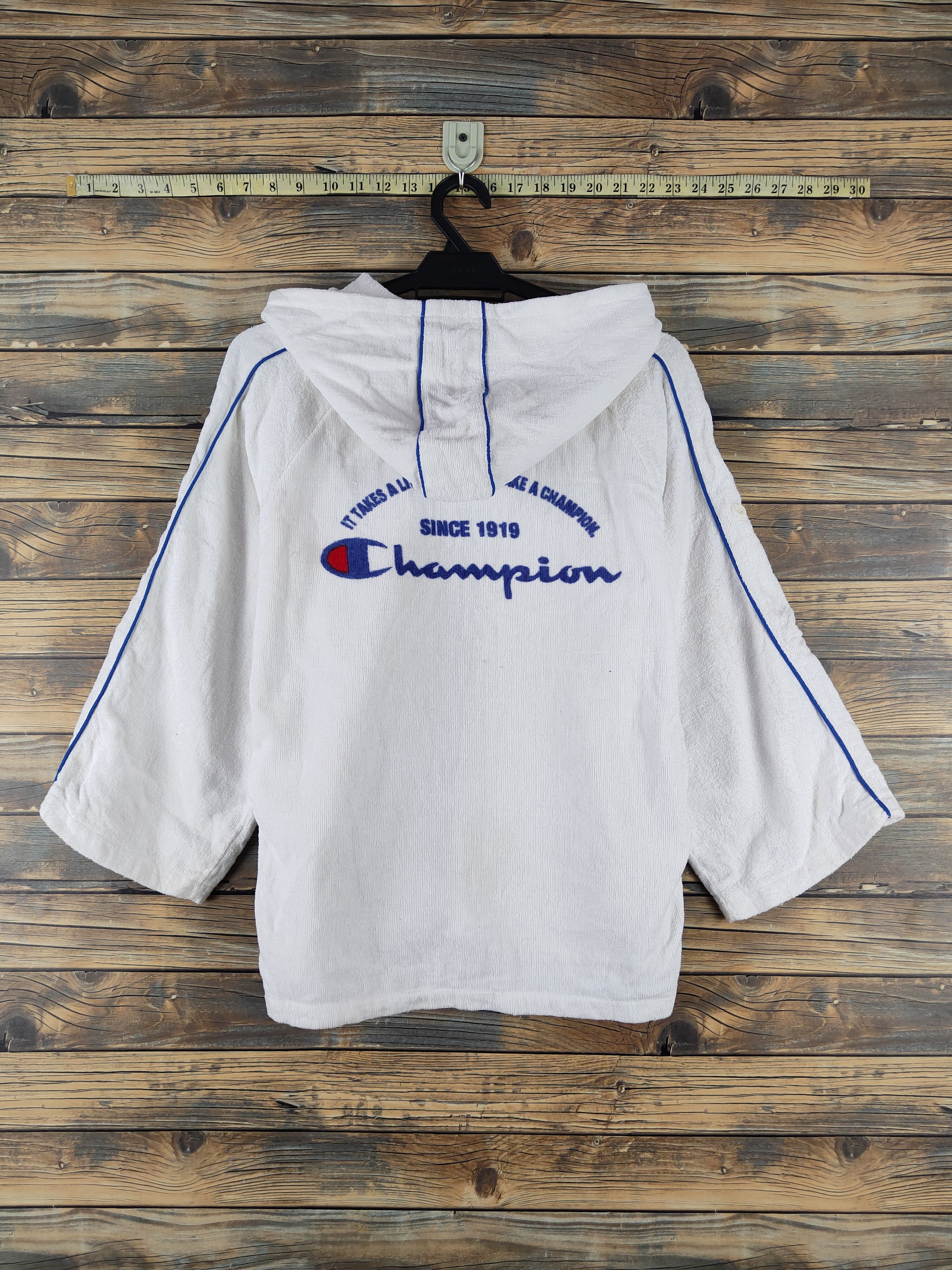 Champion × Vintage DL Champion White Hoodie Knitwear Sweaters #878 Size US M / EU 48-50 / 2 - 9 Thumbnail
