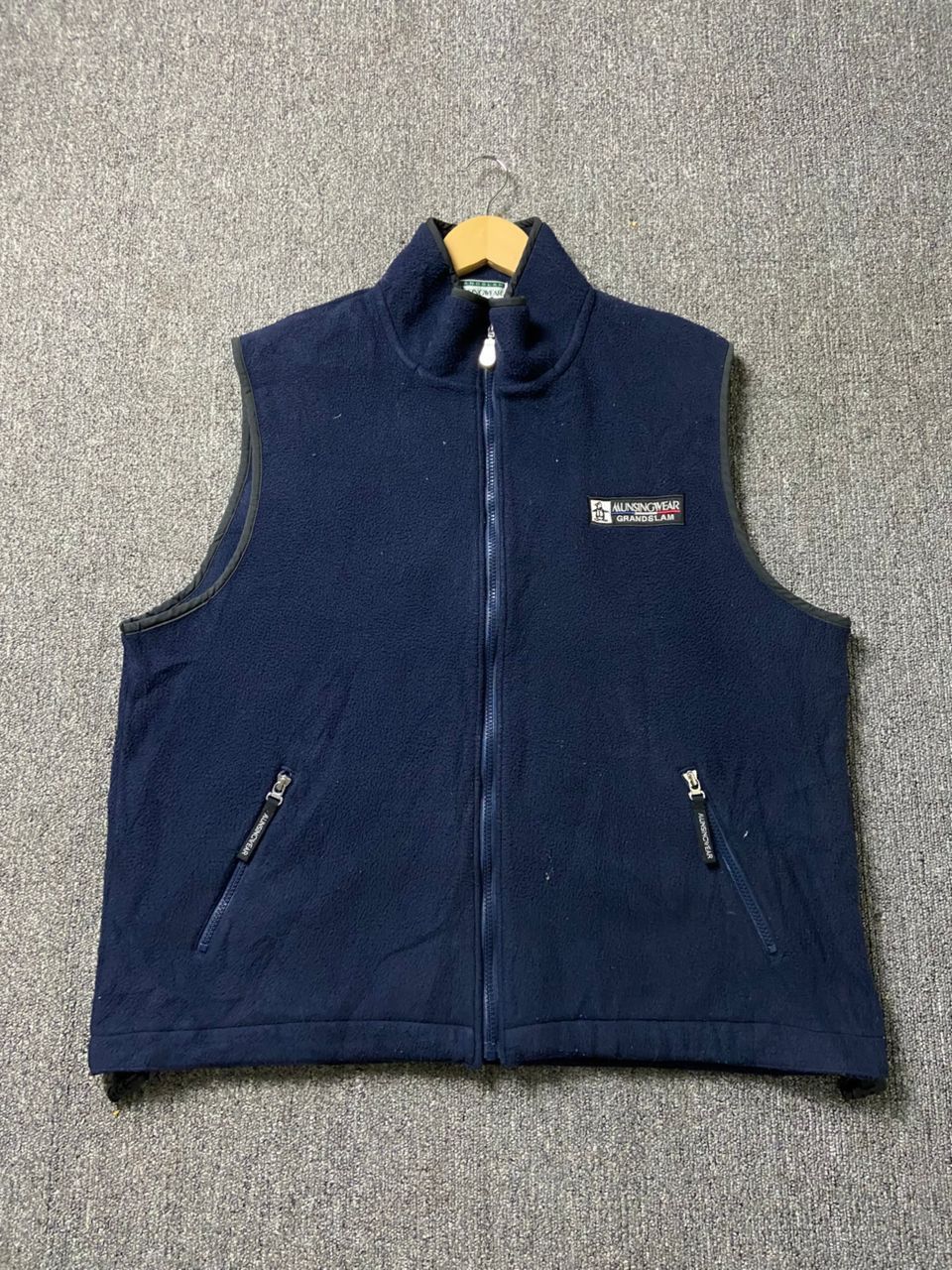 Japanese Brand Munsingwear Grandslam Fleece Zip Up Vest (187) Size US L / EU 52-54 / 3 - 1 Thumbnail