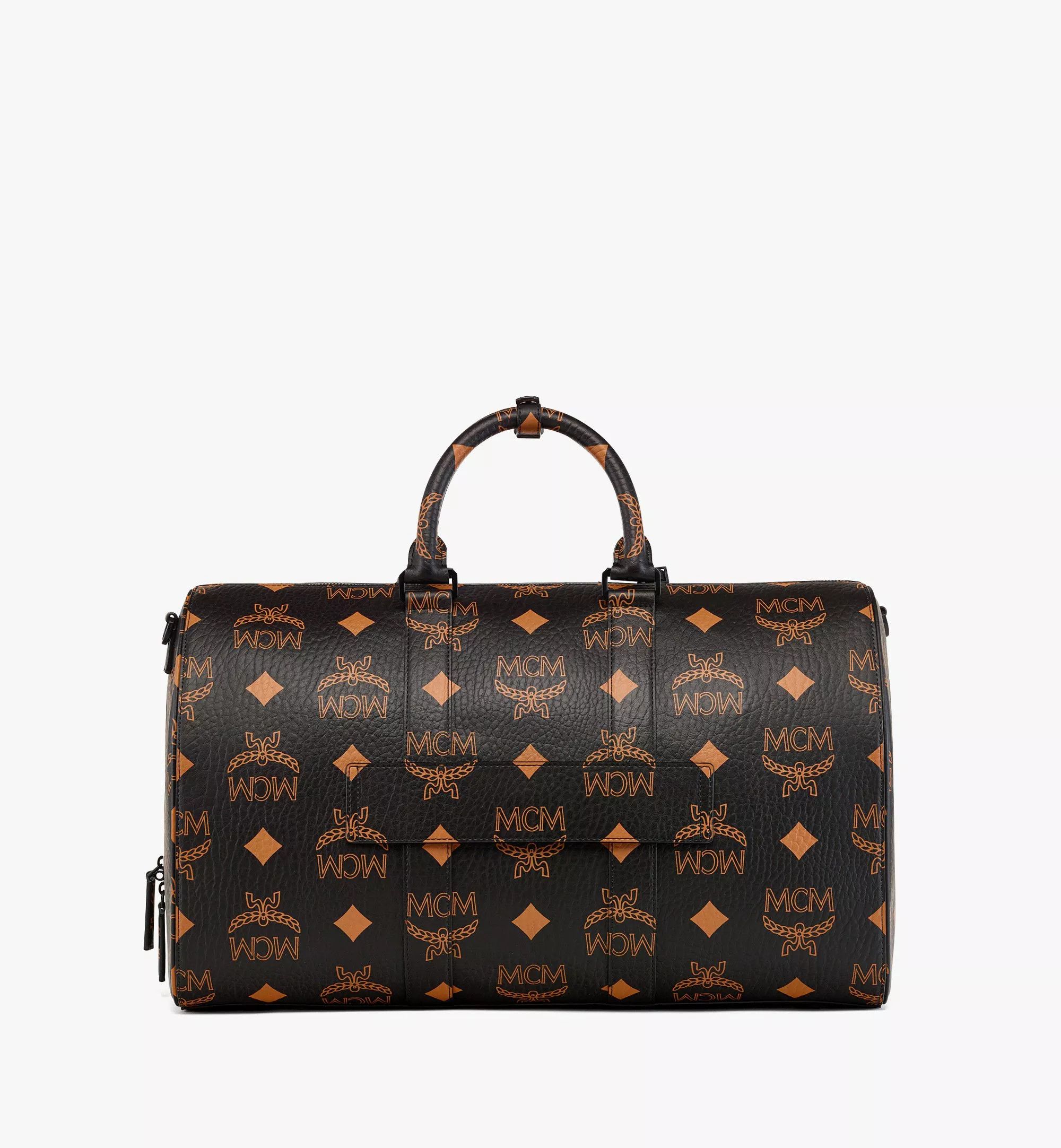 MCM o1mt1gz0125 Size: OS / Unisex Weekender Bag in Black/Orange Size ONE SIZE - 5 Thumbnail
