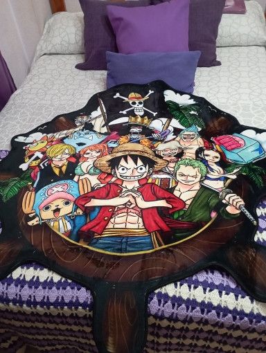 Japanese Brand × Vintage Custom Rug Design One Piece Rudder Design Anime Size ONE SIZE - 5 Thumbnail