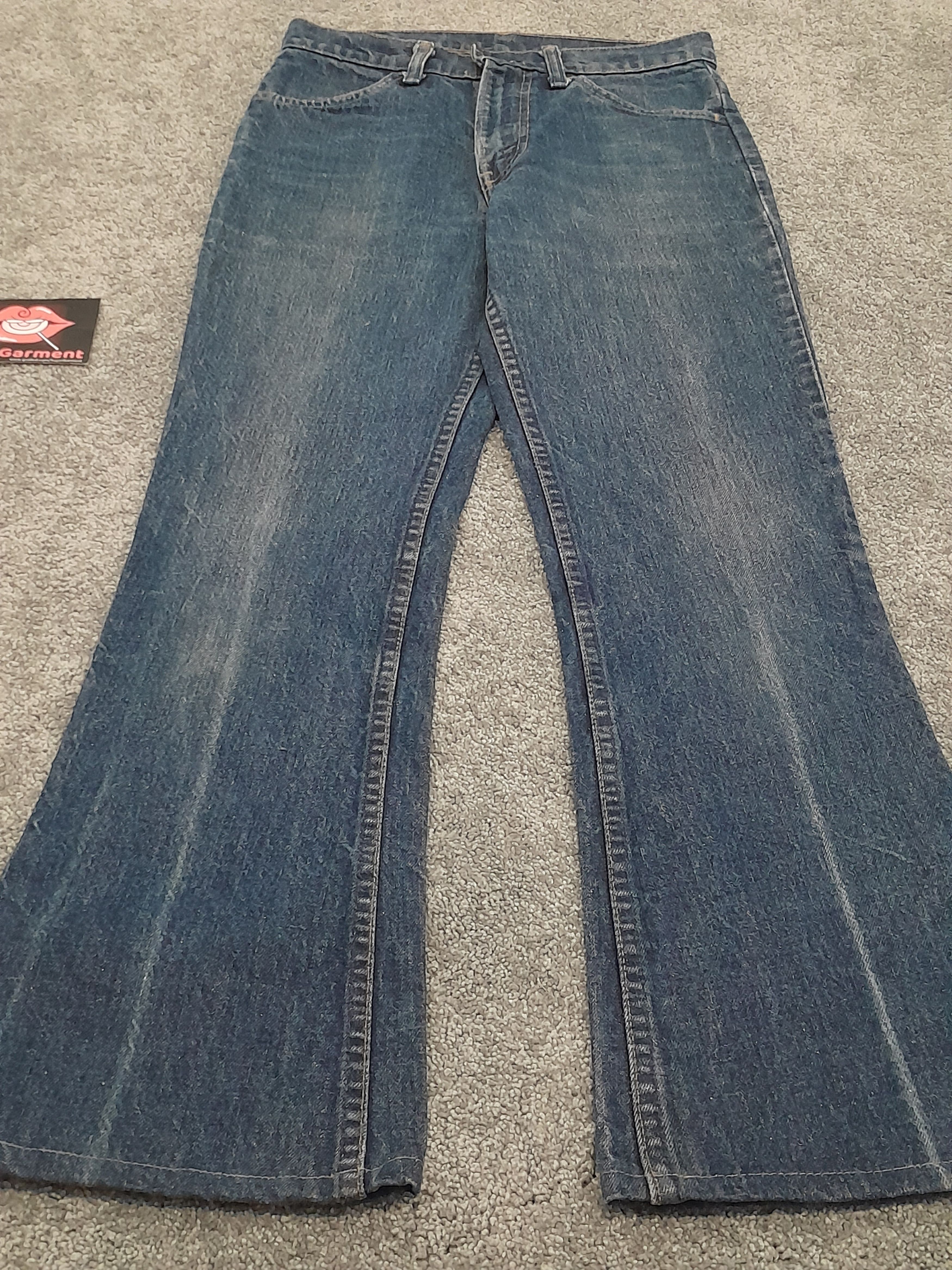 Levi's Levis 646 Bell Bottom Flare Bootcut Orange Tab TALON Jeans Size US 28 / EU 44 - 2 Thumbnail
