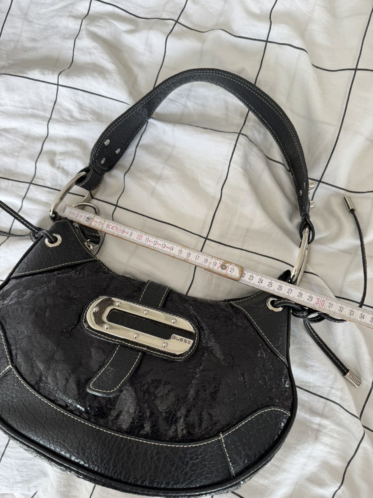 Guess Guess vintage buckle logo bag baguette mini 00s Y2k Handbag Size ONE SIZE - 21 Thumbnail