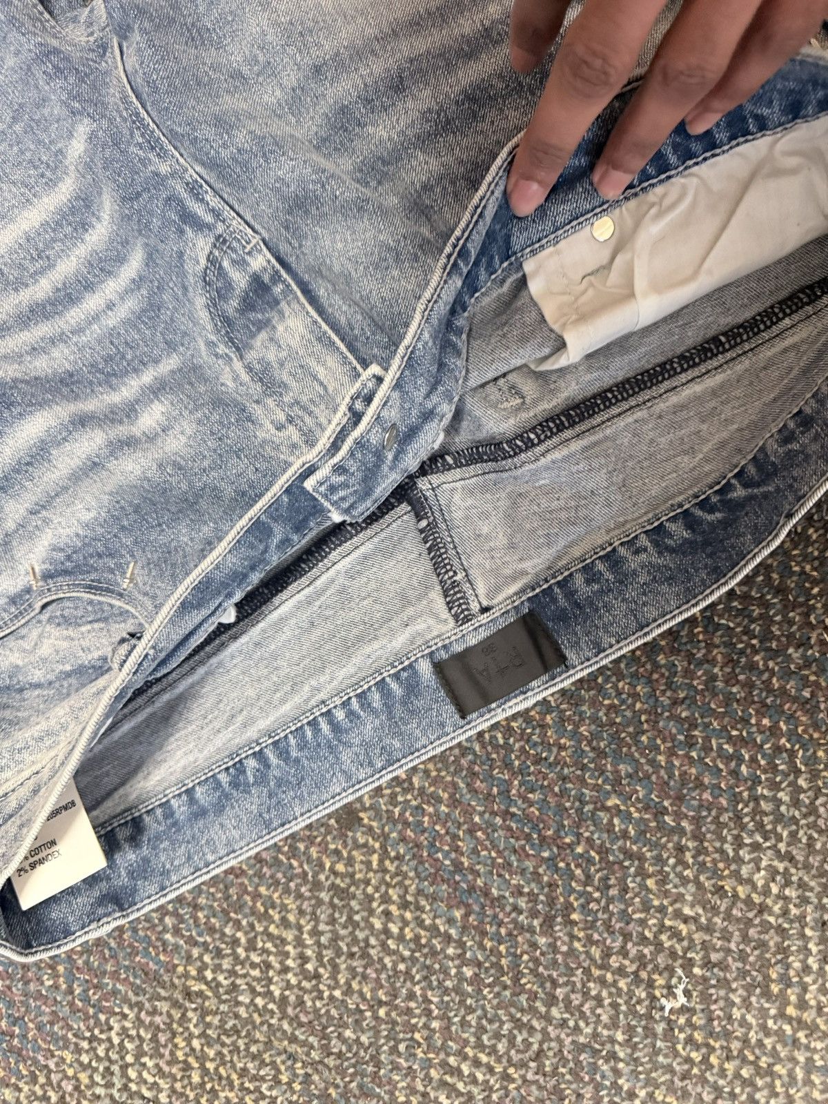 Rta Rta Bryant Cross Stretch High-Rise Slim-Fit Jeans Size US 38 / EU 54 - 3 Thumbnail