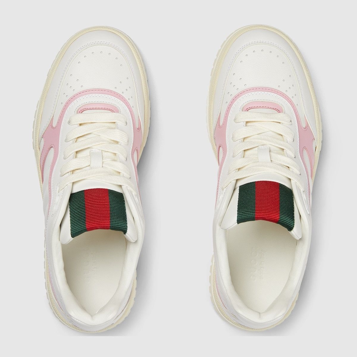 Gucci oc11z1025 Re-Web Sneakers in White/Pink Size US 7 / IT 37 - 5 Thumbnail