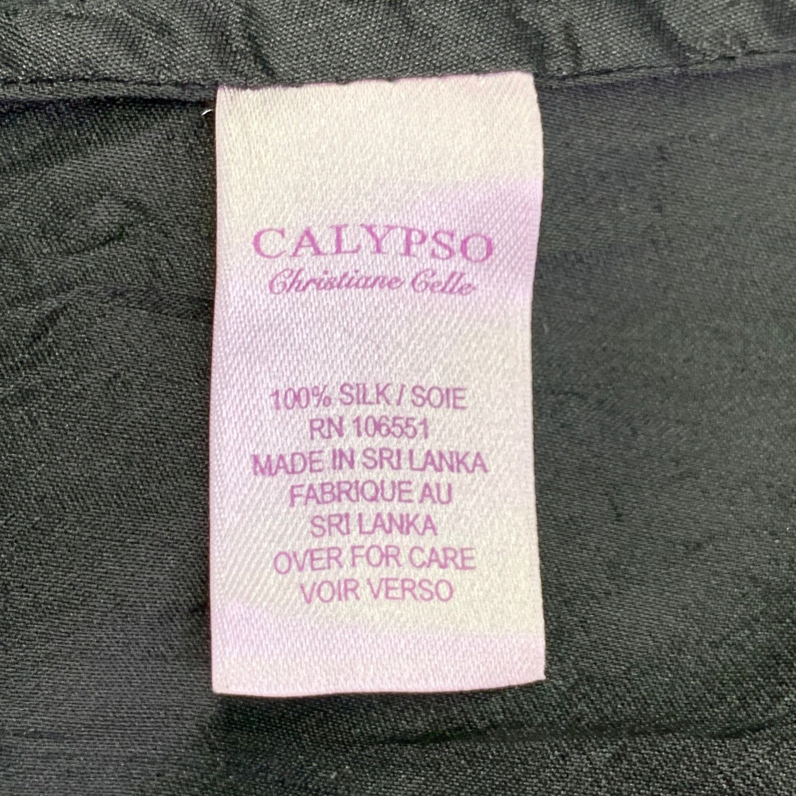 Calypso St Barth CALYPSO Size S Black Silk Wrinkled Wrap Dress Size S / US 4 / IT 40 - 5 Thumbnail
