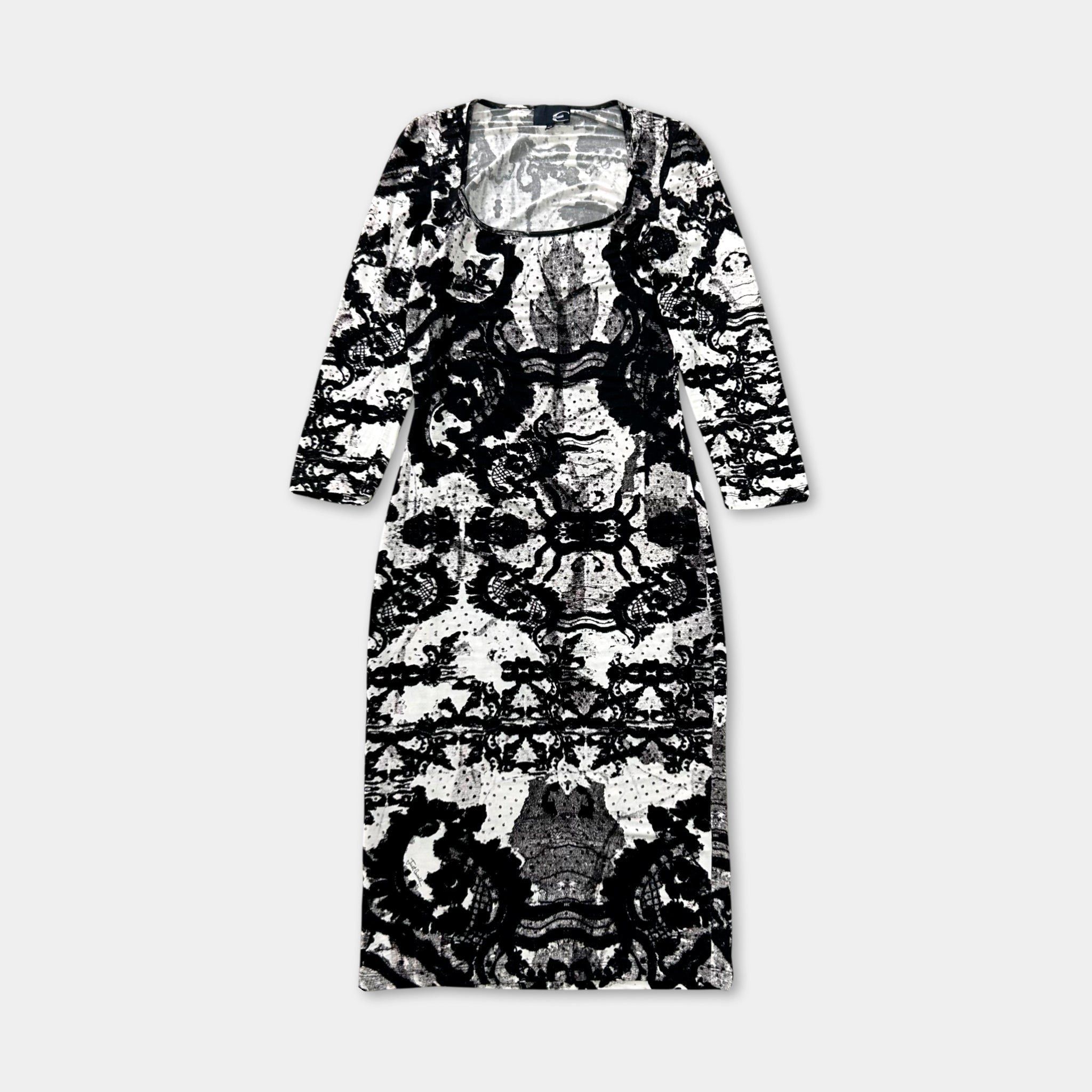 Just Cavalli Just Cavalli Brushstroke Print Dress Size M / US 6-8 / IT 42-44 - 1 Thumbnail